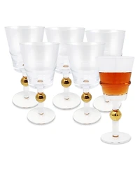 Vivience Ball on Stem Wine Glasses, Set of 6