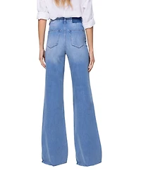 Vervet Women's Super High Rise Wide Leg Jeans
