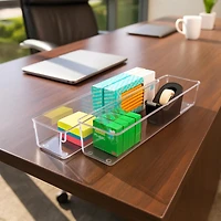 Sorbus Clear Drawer Organizer 2 Piece Set - high-quality durable organize the office, kitchen, bathroom, and more Bpa-free