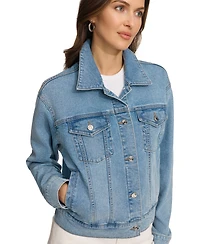 Dkny Women's Foundation Denim Trucker Jacket