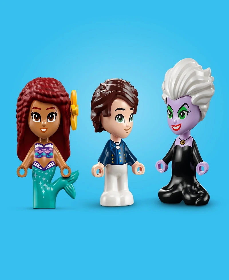 Lego Disney 43213 Princess The Little Mermaid Story Book Toy Building Set with Ariel, Prince Eric, Ursula & Sebastian Minifigures