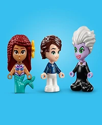 Lego Disney 43213 Princess The Little Mermaid Story Book Toy Building Set with Ariel, Prince Eric, Ursula & Sebastian Minifigures