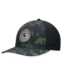 Men's Top of the World Black Michigan State Spartans Oht Military-Inspired Appreciation Camo Render Flex Hat