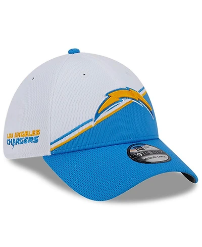 Men's New Era White, Powder Blue Los Angeles Chargers 2023 Sideline 39THIRTY Flex Hat