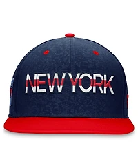 Men's Fanatics Navy, Red New York Rangers Authentic Pro Rink Two-Tone Snapback Hat
