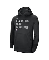 Men's and Women's Nike Black San Antonio Spurs 2023/24 Performance Spotlight On-Court Practice Pullover Hoodie