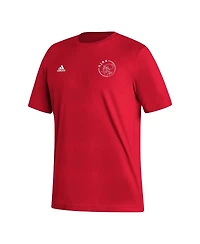 Men's adidas Red Ajax Crest T-shirt