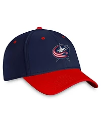 Men's Fanatics Navy, Red Columbus Blue Jackets Authentic Pro Rink Two-Tone Flex Hat