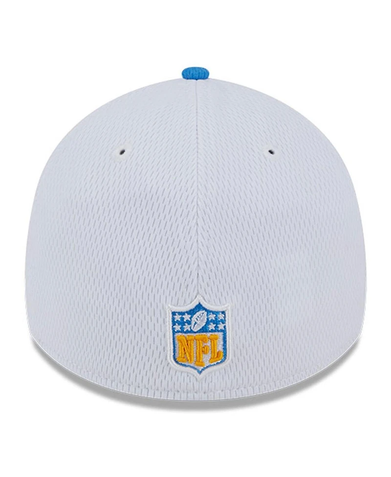 Men's New Era White, Powder Blue Los Angeles Chargers 2023 Sideline 39THIRTY Flex Hat