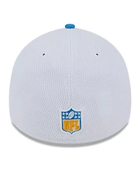 Men's New Era White, Powder Blue Los Angeles Chargers 2023 Sideline 39THIRTY Flex Hat