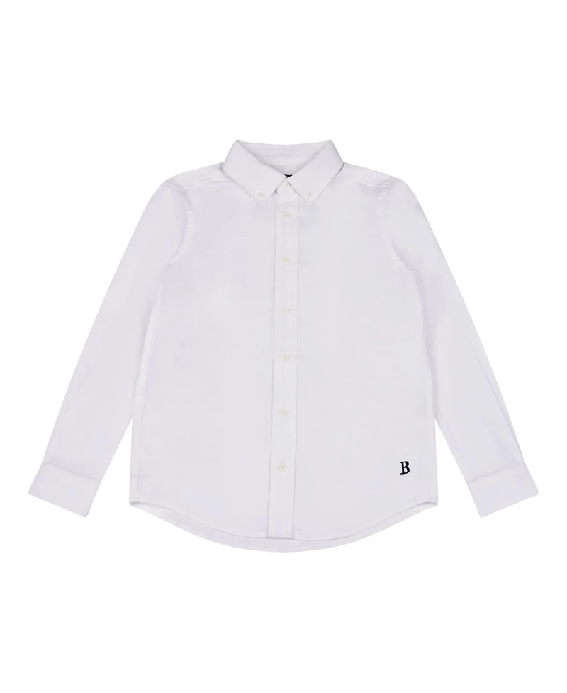 Brooks Brothers Big Boys Woven Long Sleeve Oxford Shirt