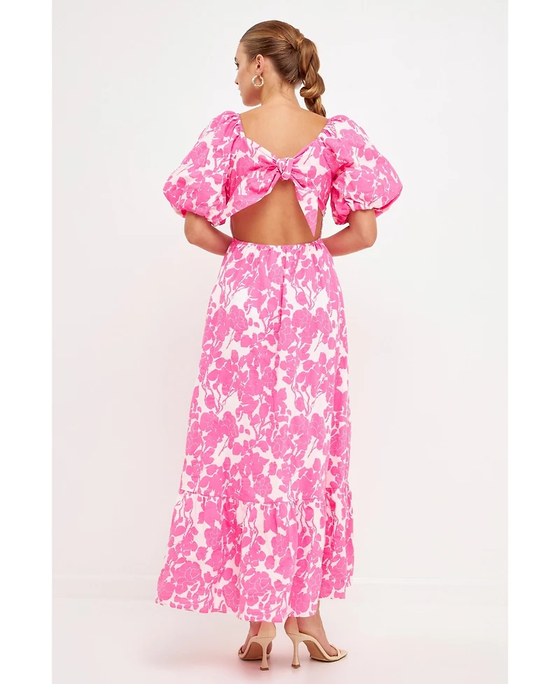Women's Floral Print Maxi Dress