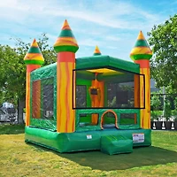 JumpOrange Amazon River Commercial Grade Bounce House for Kids and Adults (with Blower), Basketball Hoop, Outdoor Indoor, Bouncer Jumper, Birthday Par