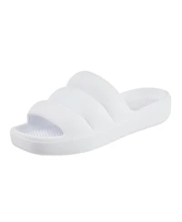 Totes Women's Molded Puffy Slide with Everywear