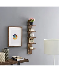 Danya B Utility Column Spine Wall Shelves, Pine