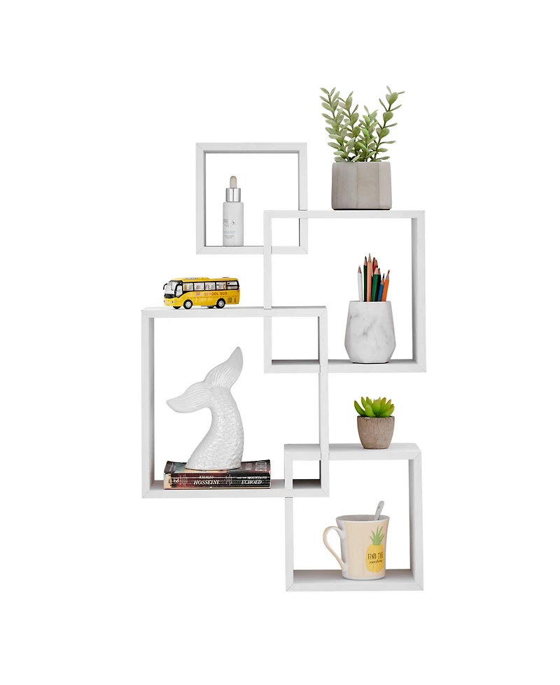 Danya B Blocchetto Intersecting Cubes Wall Shelf Unit