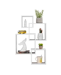 Danya B Blocchetto Intersecting Cubes Wall Shelf Unit