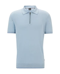 Boss by Hugo Men's Zip-Neck Polo Sweater