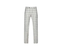 Gino Vitale Men's 2 Piece Slim Fit Grey Check Double Breasted Suit
