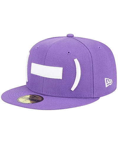 Men's New Era Purple Winston-Salem Dash Theme Nights Hyphen 59FIFTY Fitted Hat