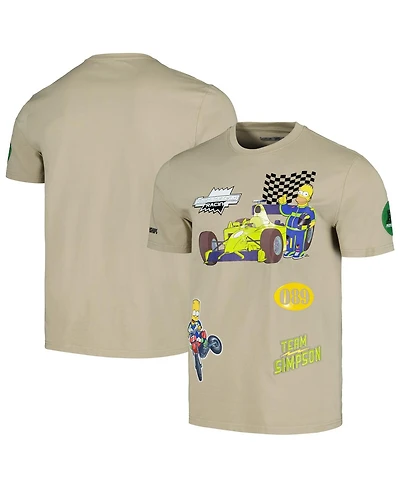 Men's and Women's Freeze Max Khaki The Simpsons Racing T-shirt