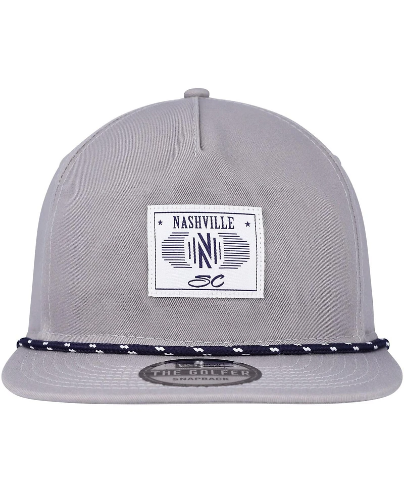 Men's New Era Gray Nashville Sc Patch Golfer Adjustable Hat
