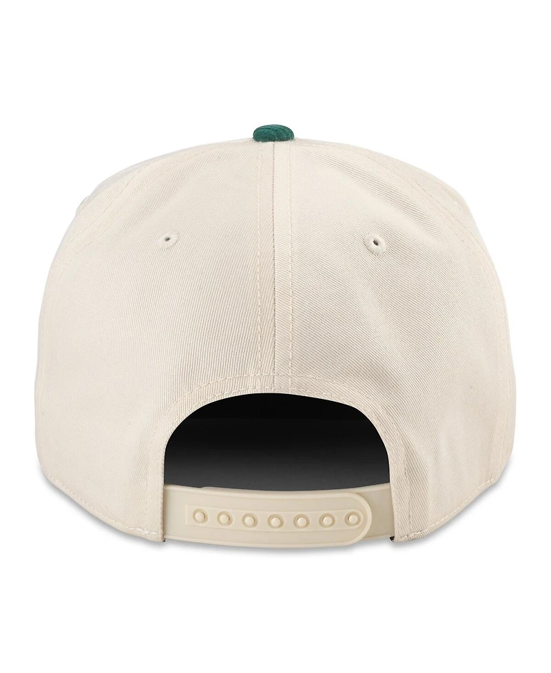 Men's American Needle Cream, Green Minnesota Wild Burnett Adjustable Hat