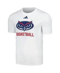 Men's adidas White Florida Atlantic Owls Basketball Creator T-shirt