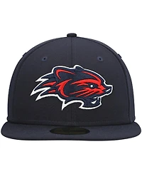 Men's New Era Navy Hampshire Fisher Cats Authentic Collection Team Home 59FIFTY Fitted Hat