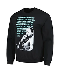 Men's and Women's Martin Luther King Jr. Black Graphic Pullover Sweatshirt