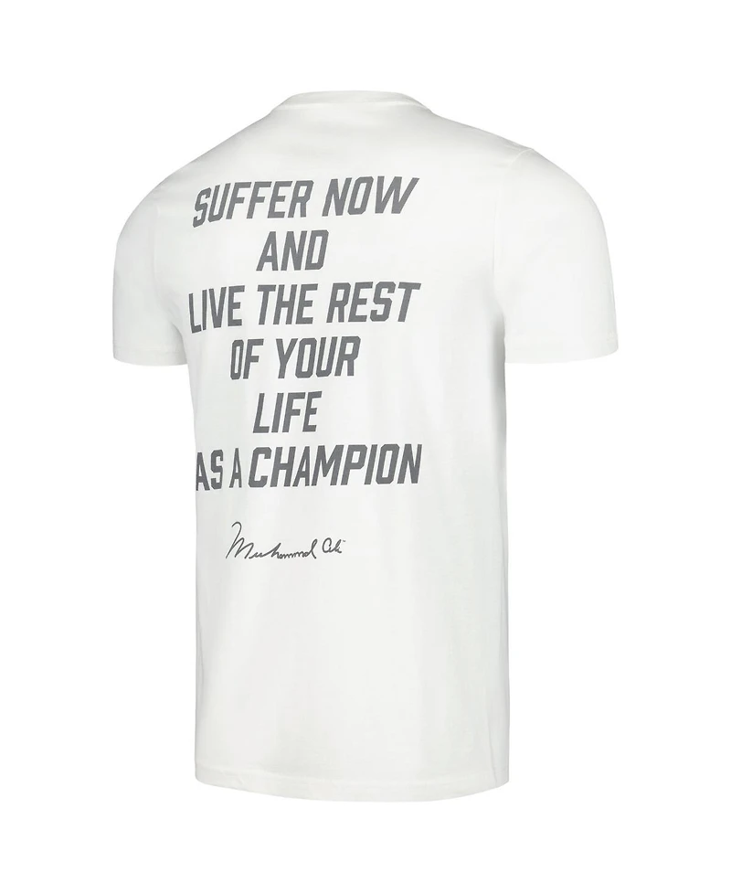 Men's Contenders Clothing White Muhammad Ali Don't Quit T-shirt