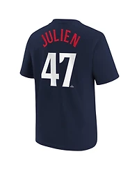 Big Boys Nike Edouard Julien Navy Minnesota Twins Name and Number T-shirt