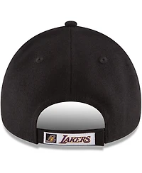 Men's New Era Black Los Angeles Lakers Official Team Color The League 9FORTY Adjustable Hat