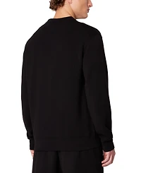 A|X Armani Exchange Men's Regular-Fit Box Logo-Print Crewneck Sweatshirt
