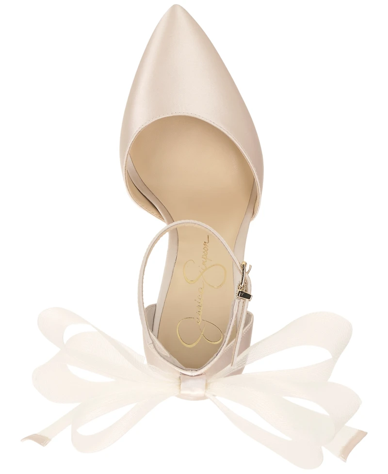 Jessica Simpson Women's Phindies Bow Ankle-Strap Pumps