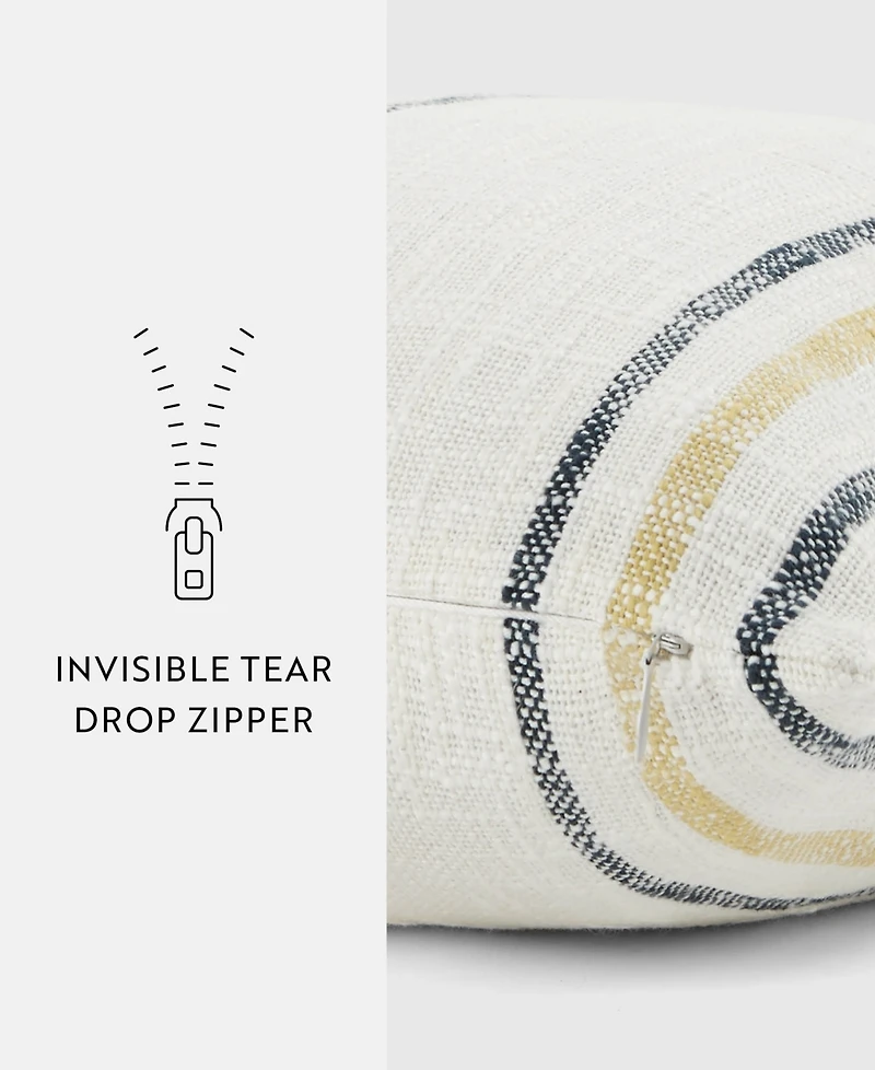 ienjoy Home Striped Yarn Dyed Decorative Pillow, 20" x