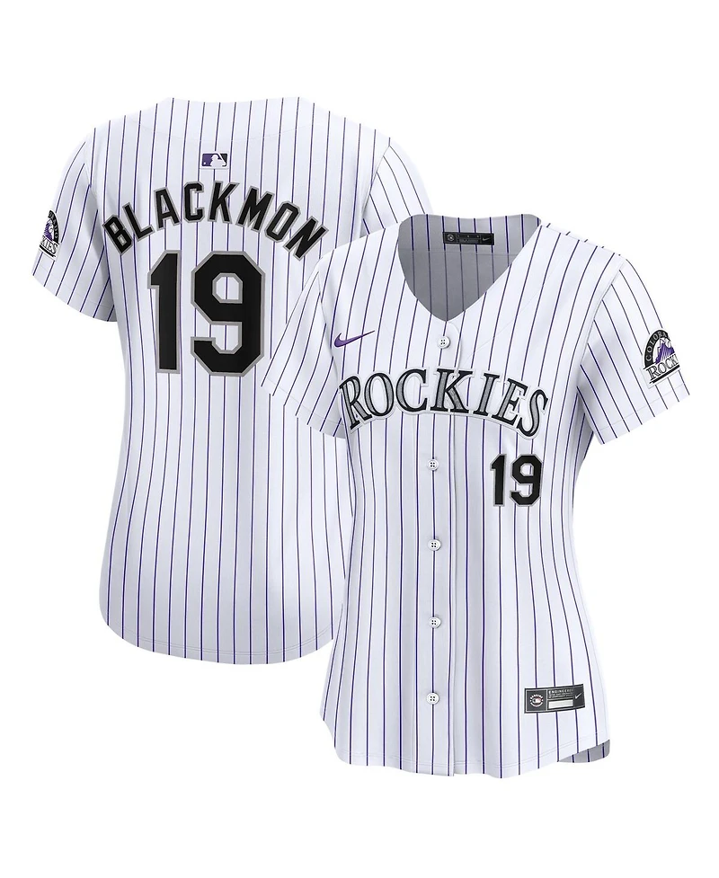 Women's Nike Charlie Blackmon White Colorado Rockies Home Limited Player Jersey