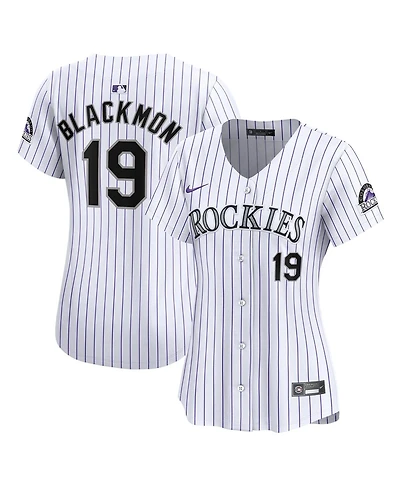 Women's Nike Charlie Blackmon White Colorado Rockies Home Limited Player Jersey