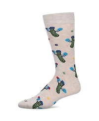 MeMoi Men's PickleBall Novelty Crew Socks