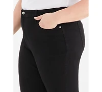 Style & Co Plus High-Rise Cuff Capri Jeans, Created for Macy's