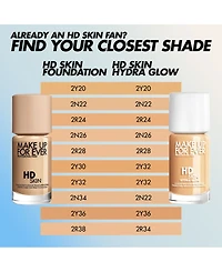 Make Up For Ever Hd Skin Hydra Glow Skincare Foundation With Hyaluronic Acid
