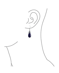 Bling Jewelry Boho Long Elongated Teardrop Filigree Lever Back Dangle Earrings Sterling Silver