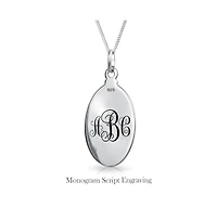 Bling Jewelry Parton Of Safe Travel "Protect Us" Medal Medallion Oval Saint Christopher Pendant Necklace For Women Sterling Silver