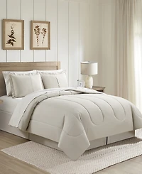 Sunham Neutral Damask 8-Pc. Comforter Set