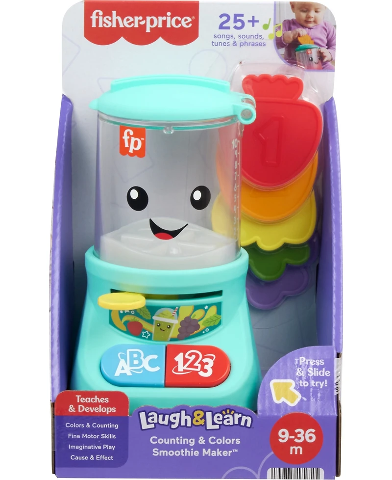 Fisher Price Counting and Colors Smoothie Maker Musical Toy Blender for Infants