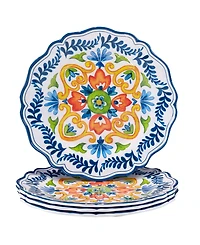 Certified International Flores Set of 4 Dinner Plate 11", Service For 4