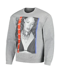 Men's and Women's Ripple Junction Heather Gray Aaliyah Graphic Fleece Sweatshirt