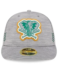 Men's New Era Oakland Athletics 2024 Clubhouse Low Profile 59FIFTY Fitted Hat