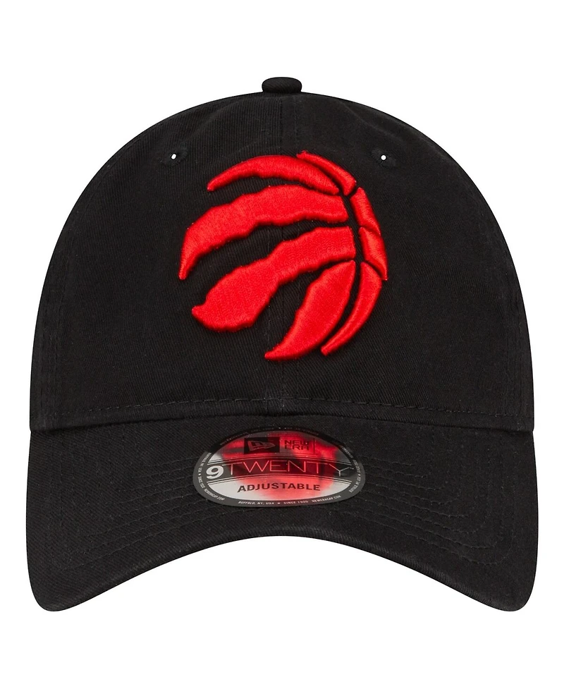 Men's New Era Black Toronto Raptors Team 2.0 9TWENTY Adjustable Hat