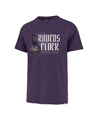 Men's '47 Brand Purple Distressed Baltimore Ravens Regional Franklin T-shirt